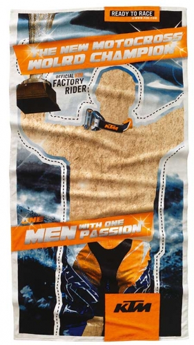 SERVIETTE  DE PLAGE KTM WORLD CHAMPION