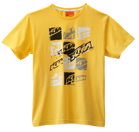 squares tee yellow 