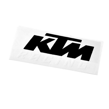 STICKER CAMION KTM RACING 115X46CM NOIR/BLANC