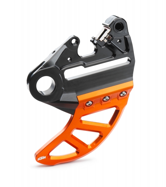 SUPPORT ETRIER FREIN PROTECTION DISQUE FREIN ARRIERE NOIR ORANGE KTM SX/SX-F 13-22