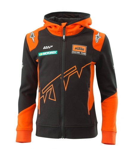 SWEAT CAPUCHE ZIPPE ENFANT KTM ALPINESTARS TEAM NOIR