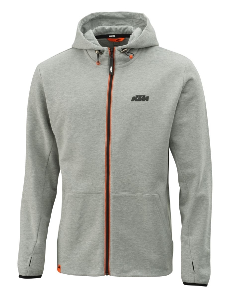 SWEAT CAPUCHE ZIPPE KTM GRIP GRIS