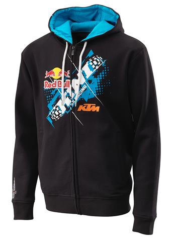 SWEAT CAPUCHE ZIPPE KTM KINI RED BULL CHOPPED NOIR