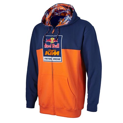 SWEAT CAPUCHE ZIPPE RED BULL KTM FACTORY RACING LOGO