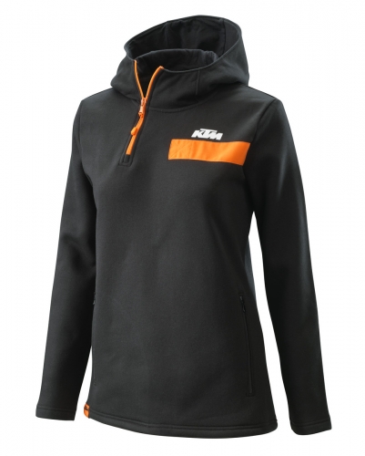 SWEAT DEMI-ZIPPE CAPUCHE FEMME KTM PURE