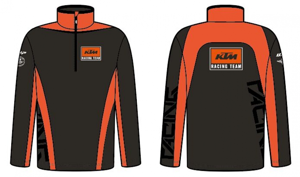 SWEAT DEMI-ZIPPE KTM TEAM 27