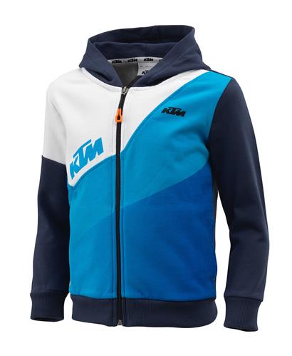 SWEAT ZIPPE CAPUCHE ENFANT KTM GRAVITY BLEU