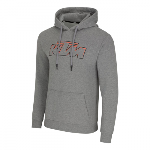 SWEATSHIRT CAPUCHE KTM ESSENTIAL GRIS CLAIR CHINE