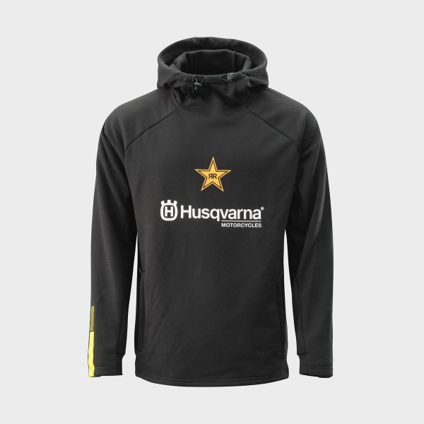 SWEATSHIRT HUSQVARNA MOTORCYCLES ROCKSTAR STYLE NOIR