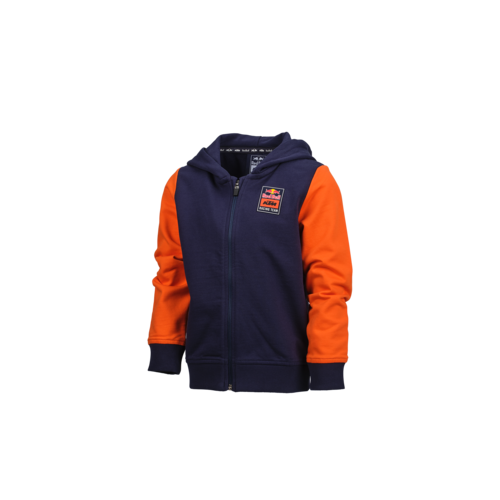 SWEATSHIRT ZIPPE CAPUCHE ENFANT RED BULL KTM RACING TEAM APEX NAVY ORANGE