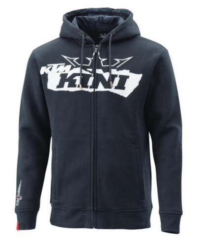 SWEATSHIRT ZIPPE CAPUCHE KTM KINI RED BULL RIPPED LOGO