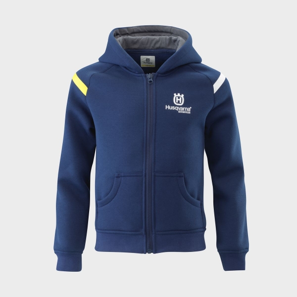 SWEATSHIRT ZIPPE ENFANT HUSQVARNA MOTORCYCLES TEAM BLEU