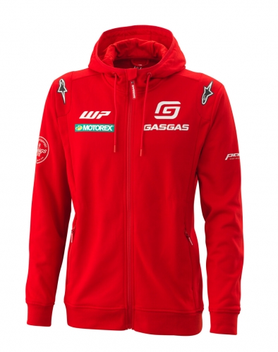 SWEATSHIRT ZIPPE GASGAS ALPINESTARS TEAM ROUGE