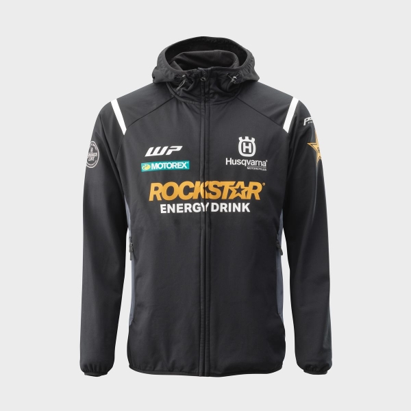 SWEATSHIRT ZIPPE HUSQVARNA MOTORCYCLES ROCKSTAR REPLICA TEAM MIDLAYER NOIR