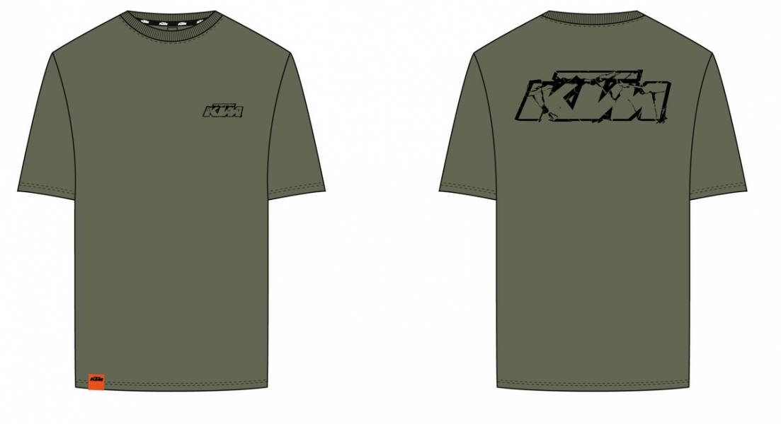 T-SHIRT KTM LOGO MILITARY VERT 26