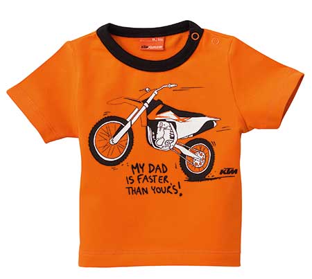 TEE SHIRT BEBE KTM MY DADDY ORANGE