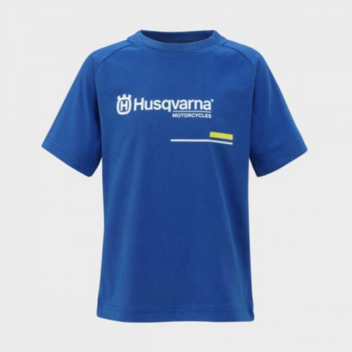 TEE SHIRT ENFANT HUSQVARNA MOTORCYCLES ACCELERATE BLEU