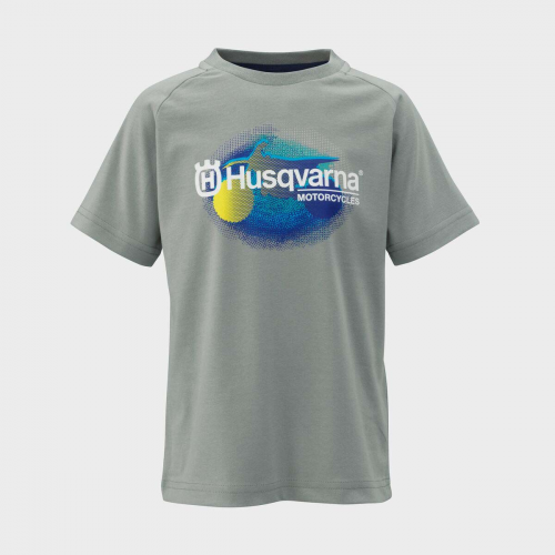 TEE SHIRT ENFANT HUSQVARNA MOTORCYCLES REMOTE GRIS