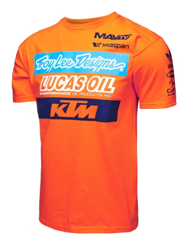 TEE SHIRT ENFANT TEAM KTM TROY LEE DESIGNS ORANGE