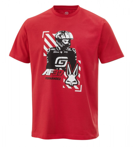 TEE SHIRT GASGAS AUGUSTO FERNANDEZ ROUGE