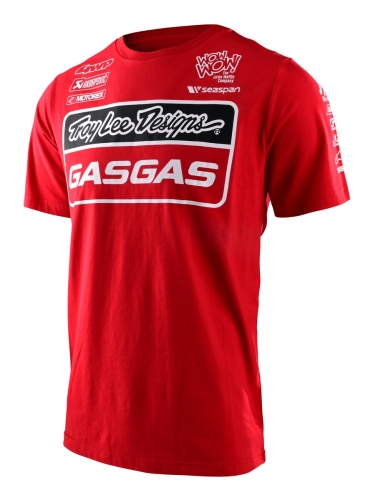TEE SHIRT GASGAS TROY LEE DESIGNS TEAM ROUGE