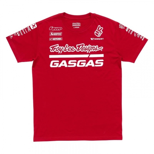 TEE SHIRT GASGAS TROY LEE DESIGNS TEAM ROUGE