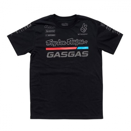 TEE SHIRT GASGAS TROY LEE DESIGNS TEAM NOIR