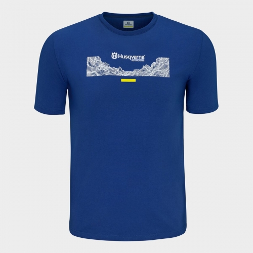 TEE SHIRT HUSQVARNA GOTLAND BLEU 25