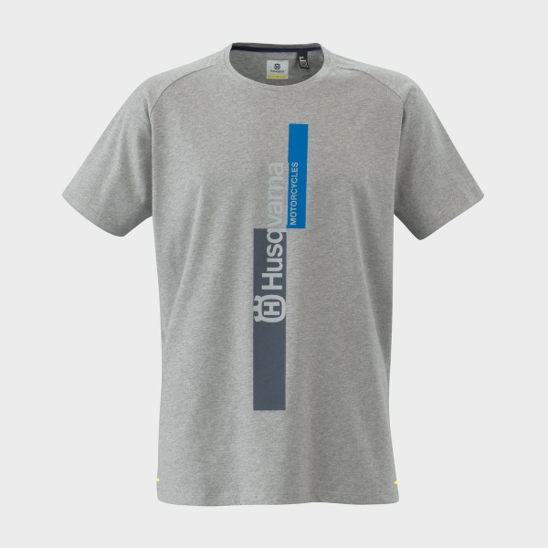 TEE SHIRT HUSQVARNA MOTORCYCLES AUTHENTIC GRIS