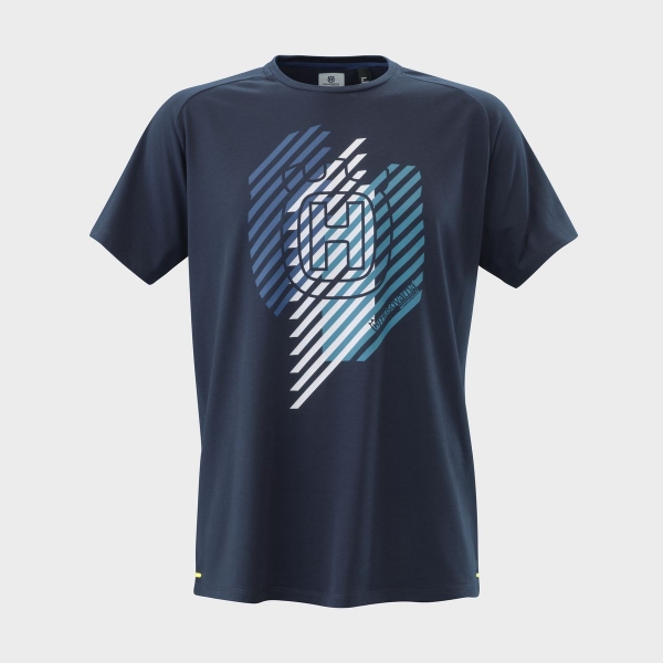 TEE SHIRT HUSQVARNA MOTORCYCLES REMOTE BLEU FONCE
