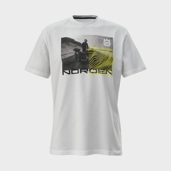 TEE SHIRT HUSQVARNA MOTORCYCLES NORDEN BLANC