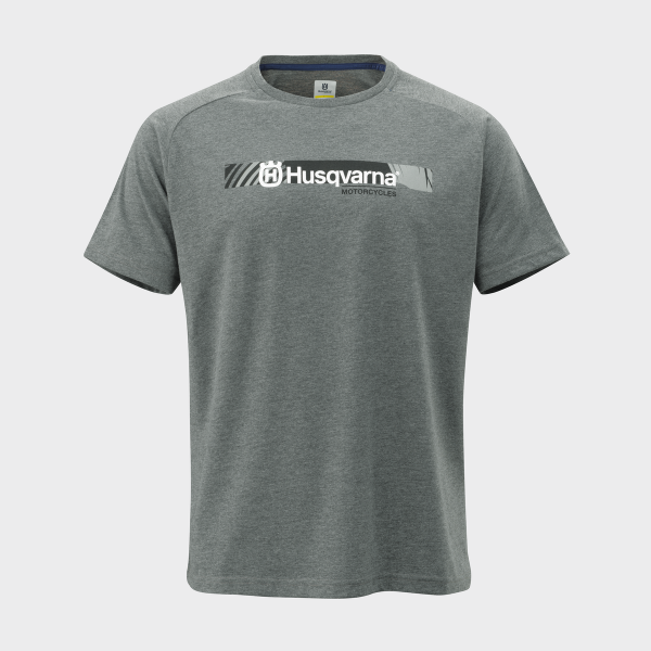 TEE SHIRT HUSQVARNA MOTORCYCLES ACCELERATE GRIS FONCE