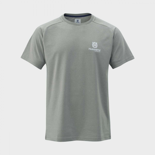 TEE SHIRT HUSQVARNA MOTORCYCLES RAILED GRIS