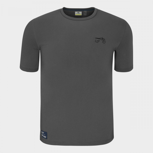 TEE SHIRT HUSQVARNA MOTORCYCLES REMOTE GRIS