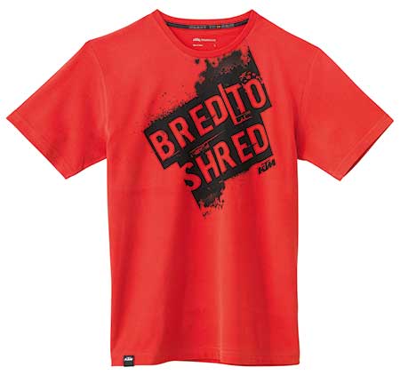 TEE SHIRT KTM BRED TO SHRED