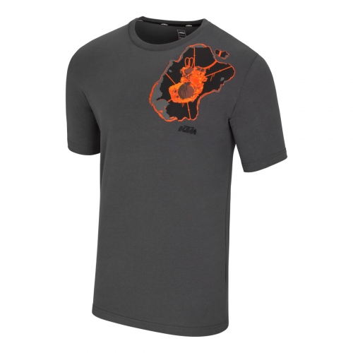 TEE SHIRT KTM FLUID GRIS 