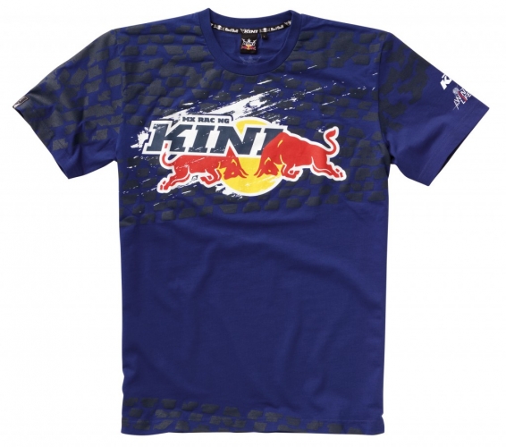 TEE SHIRT KTM KINI RED BULL TIRE BLEU