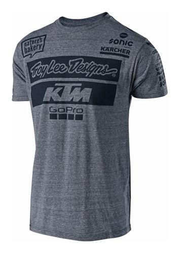 TEE SHIRT TEAM KTM TROY LEE DESIGNS GRIS