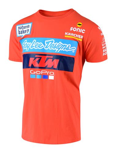 TEE SHIRT TEAM KTM TROY LEE DESIGNS ORANGE