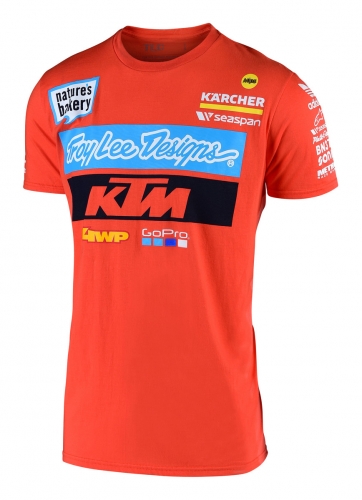 TEE SHIRT TEAM KTM TROY LEE DESIGNS ORANGE 19