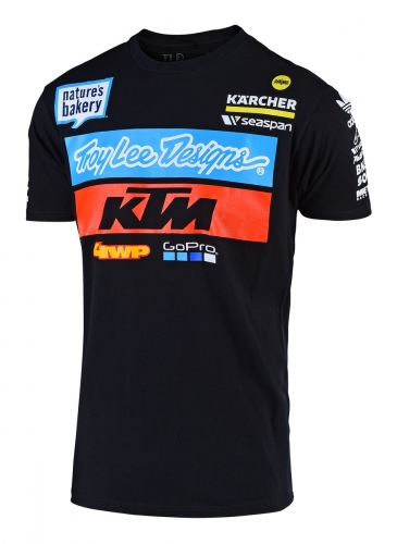 TEE SHIRT TEAM KTM TROY LEE DESIGNS NOIR 19