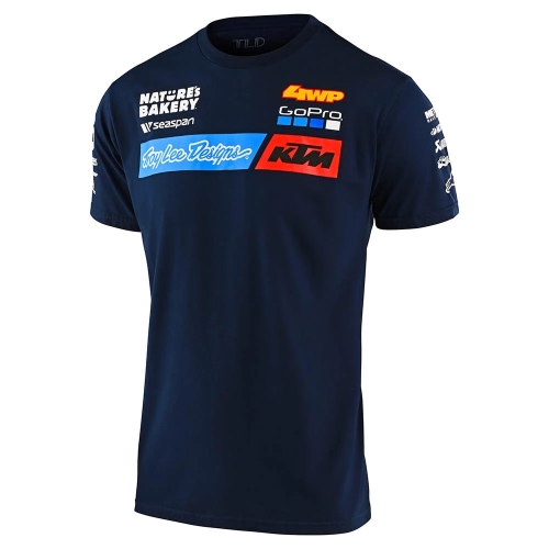 TEE SHIRT TEAM KTM TROY LEE DESIGNS NAVY