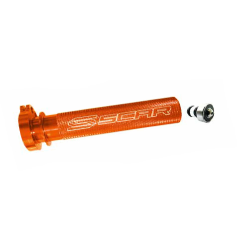 TUBE POIGNEE GAZ ALU ORANGE SCAR KTM 4T SX-F 05-15/EXC-F 05-16