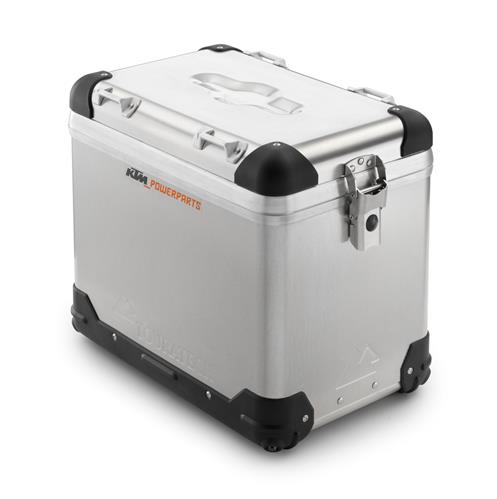 VALISE ALUMINIUM GAUCHE 45L KTM 790 ADVENTURE/R/R RALLY 19-20/ KTM 890 ADVENTURE/ R/ R RALLY 21/ 1050 ADVENTURE 15-16 / 1090 ADVENTURE/R 17-19/ 1190 ADVENTURE/R 13-16/ 1290 SUPER ADVENTURE 15-16/ 1290 SUPER ADVENTURE S/R/T 17-21