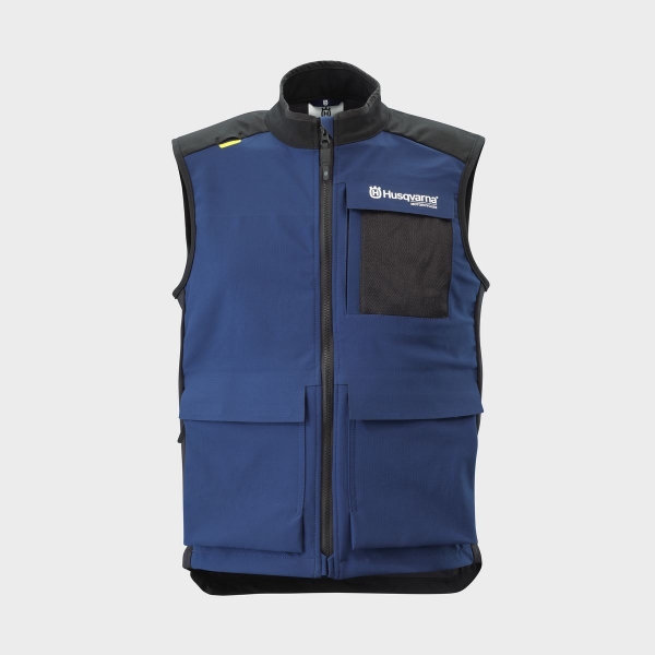 VESTE MX/ENDURO SANS MANCHE HUSQVARNA MOTORCYCLES GOTLAND BLEU