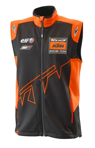 VESTE SOFTSHELL SANS MANCHE KTM ALPINESTARS TECH 3 REPLICA TEAM