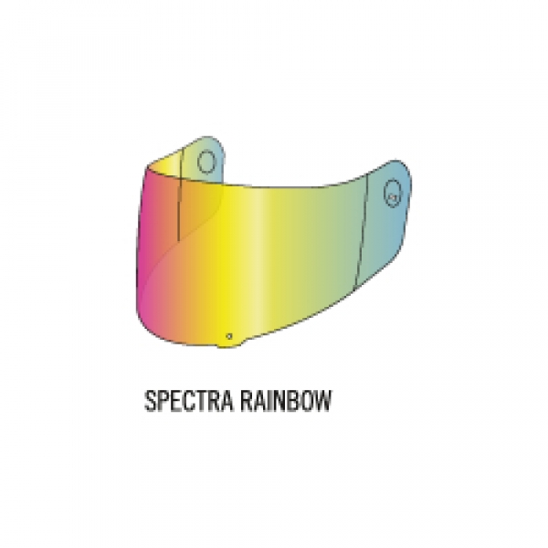 VISIERE CASQUE ROUTE KTM SHOEI X-SPIRIT III 3D VISOR SPECTRA RAINBOW